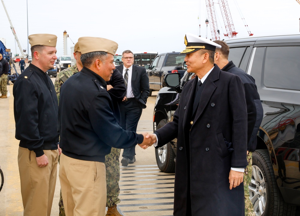 Adm Jirapol Wongwit, commander-in-chief, Royal Thai navy visits USS New Mexico (SSN 779)