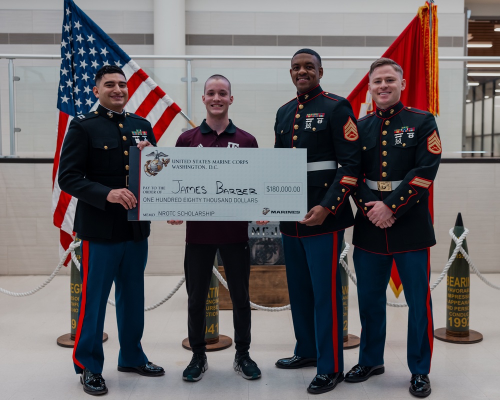 Marines Award Student with $180K Scholarship