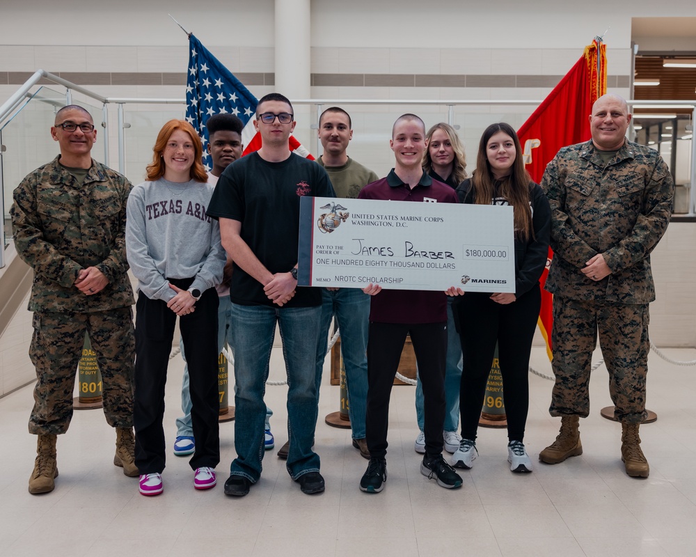 Marines Award Student with $180K Scholarship