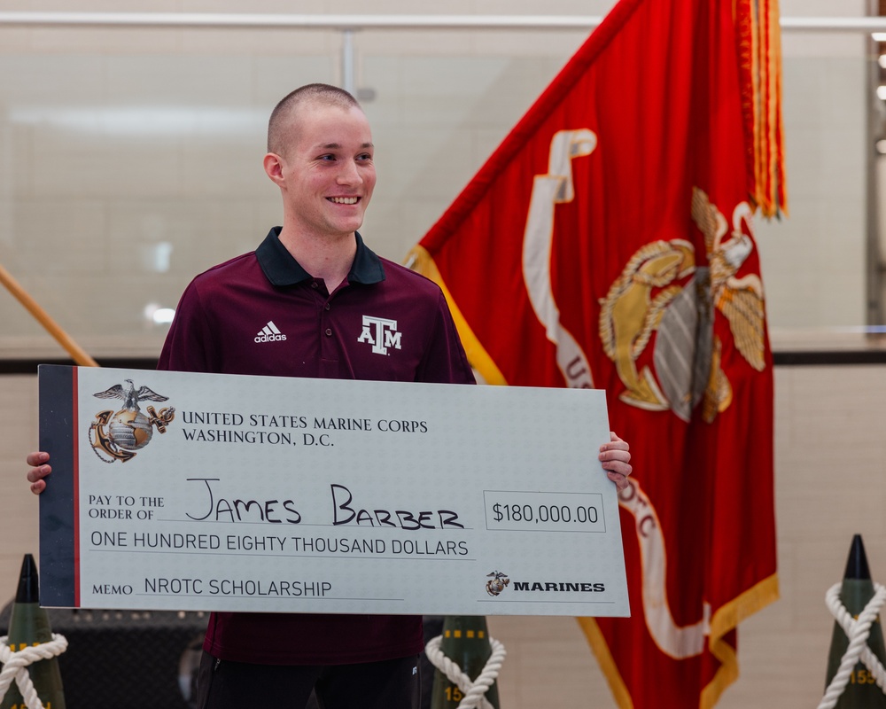 Marines Award Student with $180K Scholarship