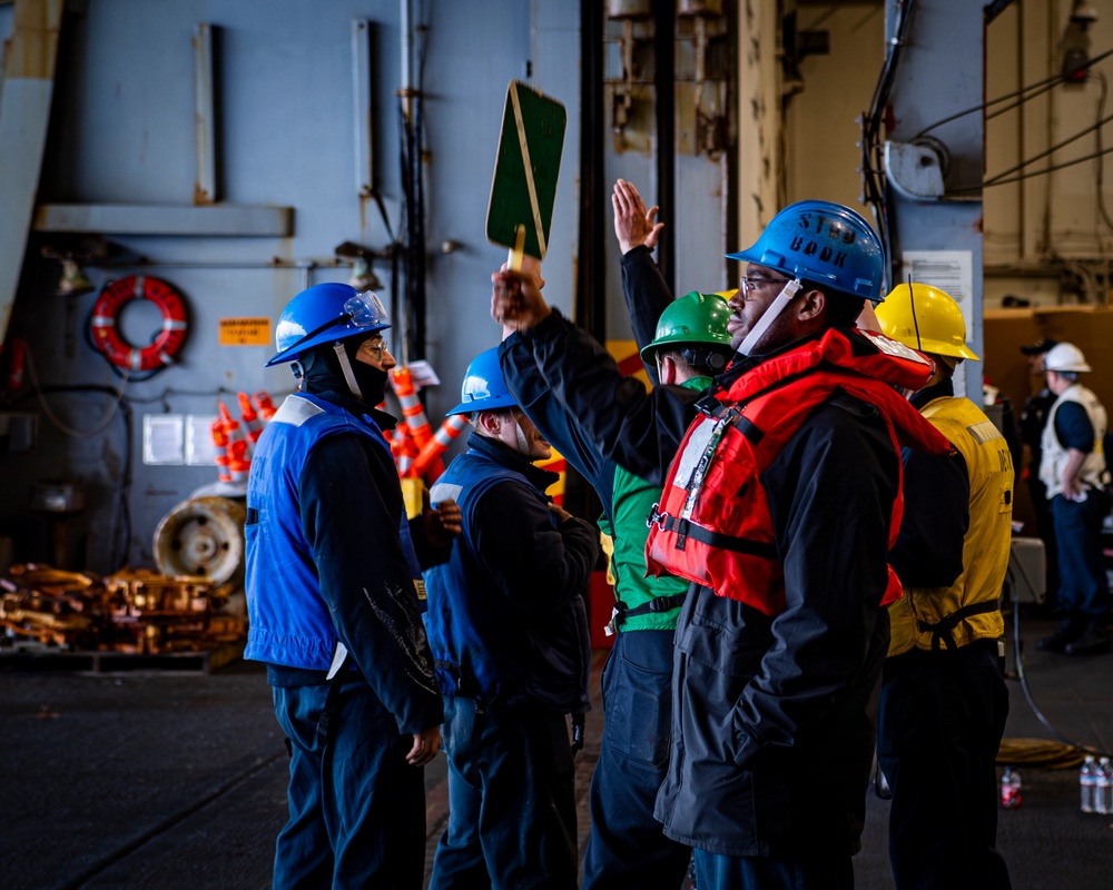 Nimitz Conducts a Replenishment-At-Sea