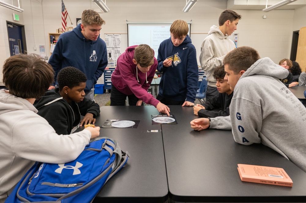 26th Space Agressor Squadron engages students at Air Academy High School