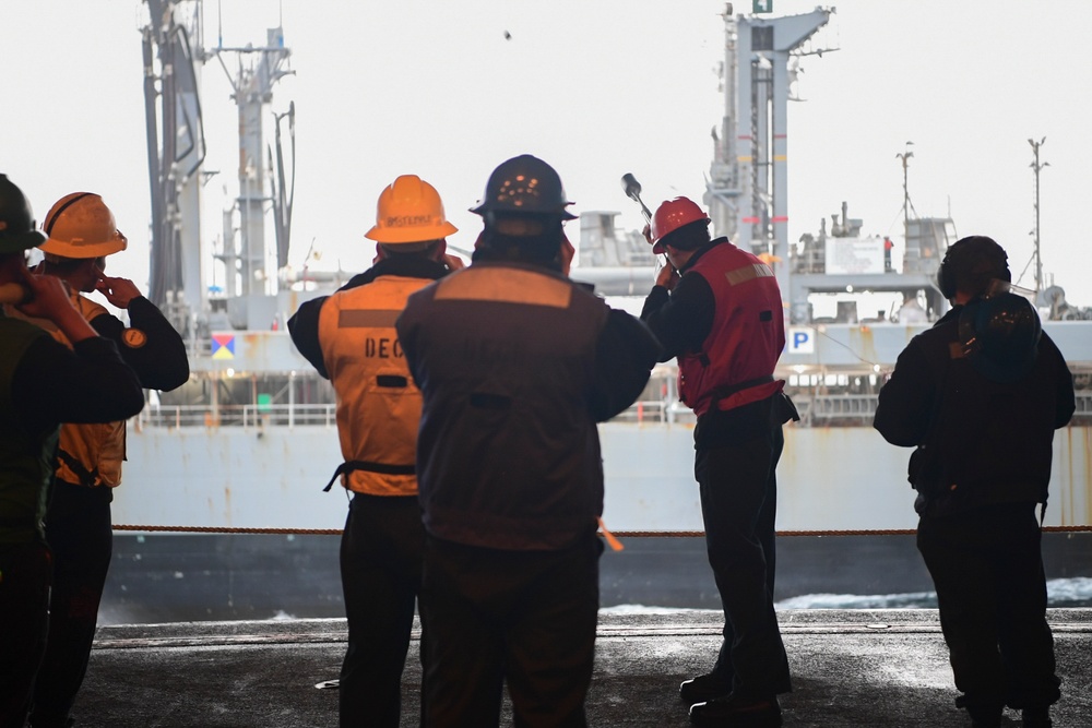 Nimitz Sailors Participate in a RAS