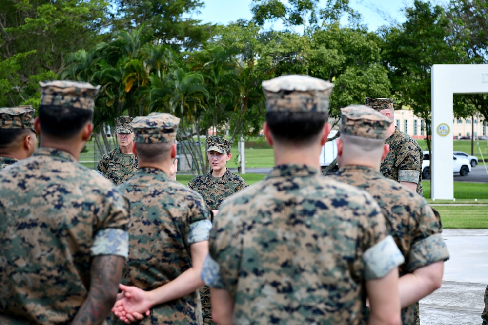 Maj. Gen. Valerie A. Jackson conducts Town hall in Puerto Rico