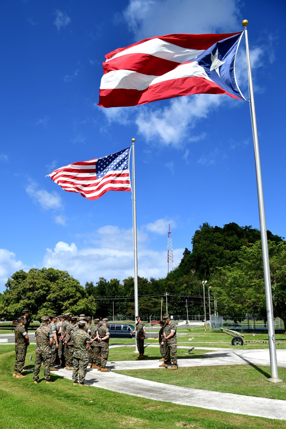 Maj. Gen. Valerie A. Jackson conducts Town hall in Puerto Rico