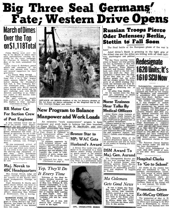This Month in Fort McCoy History — February