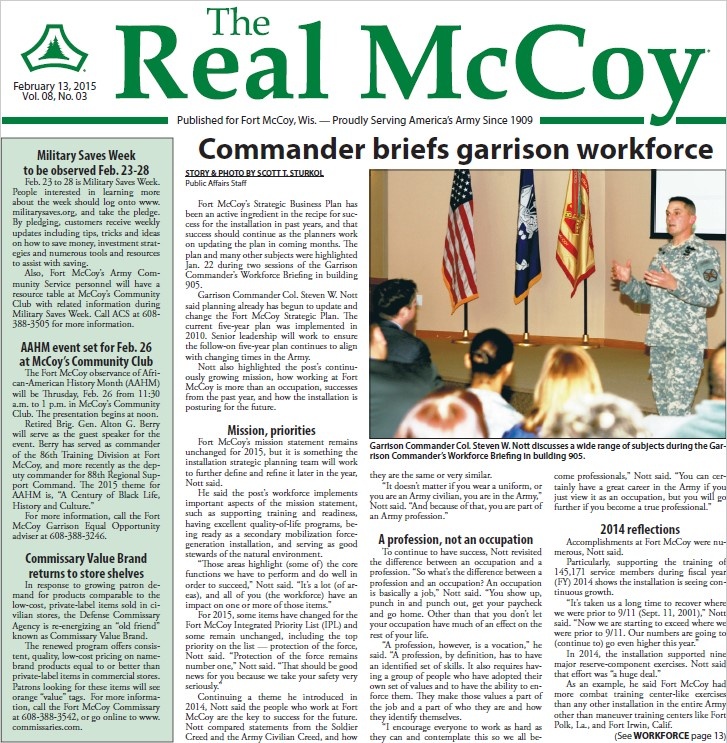 This Month in Fort McCoy History — February