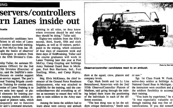 This Month in Fort McCoy History — February