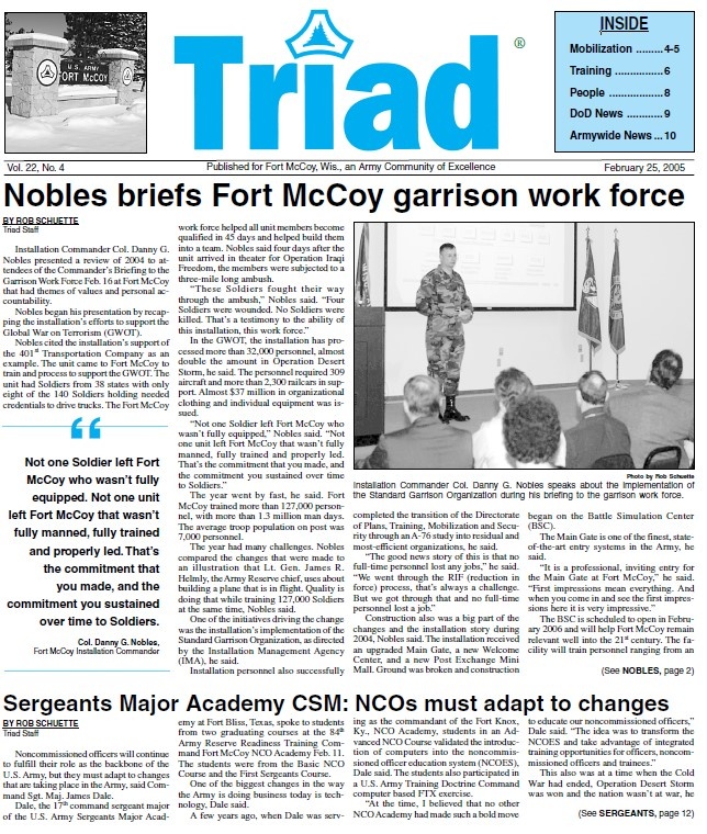 This Month in Fort McCoy History — February