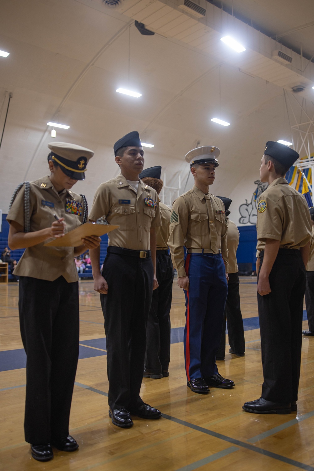 Turlock High School JROTC Uniform Inspection