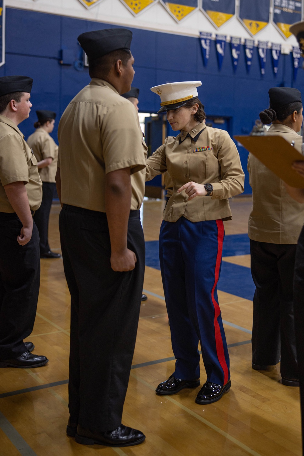 Turlock High School JROTC Uniform Inspection