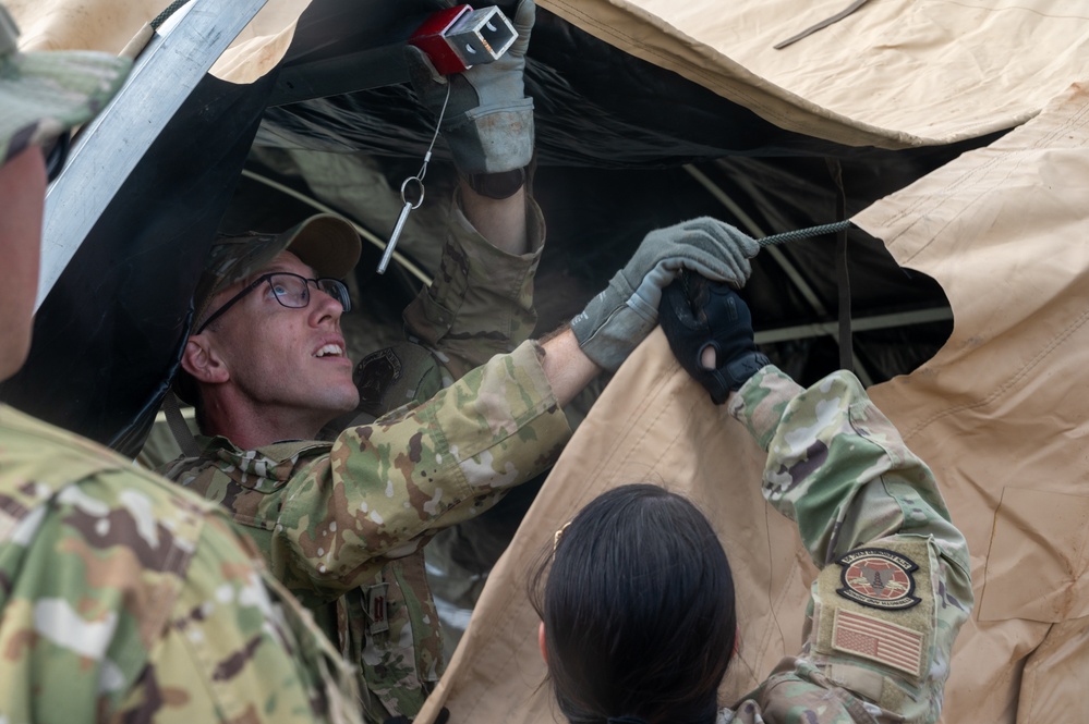 Medical tent building