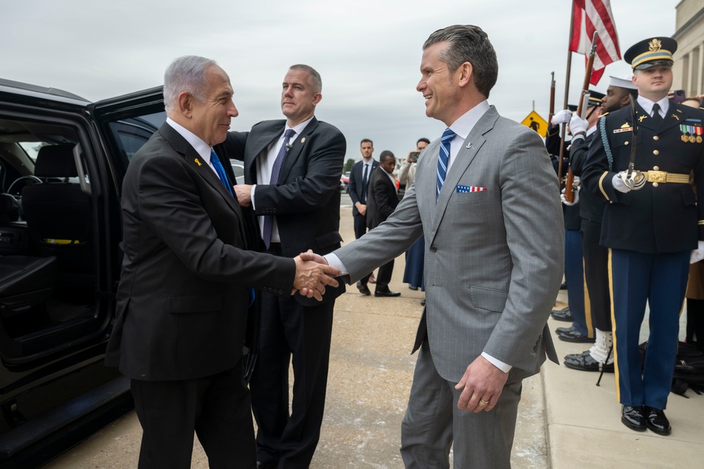 SD Hegseth Bilateral Exchange With PM Netanyahu