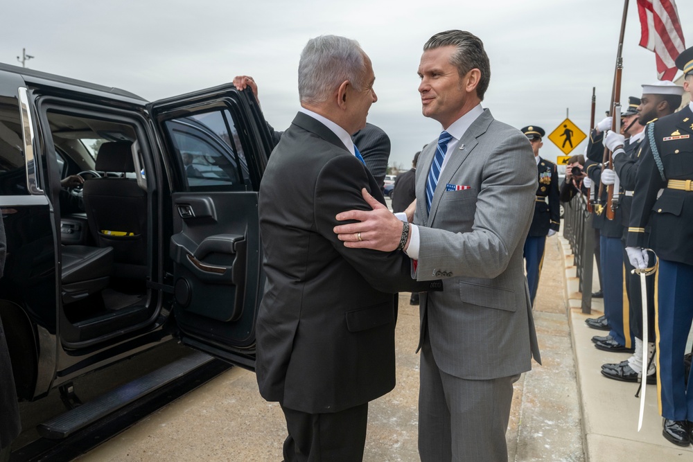 SD Hegseth Bilateral Exchange With PM Netanyahu