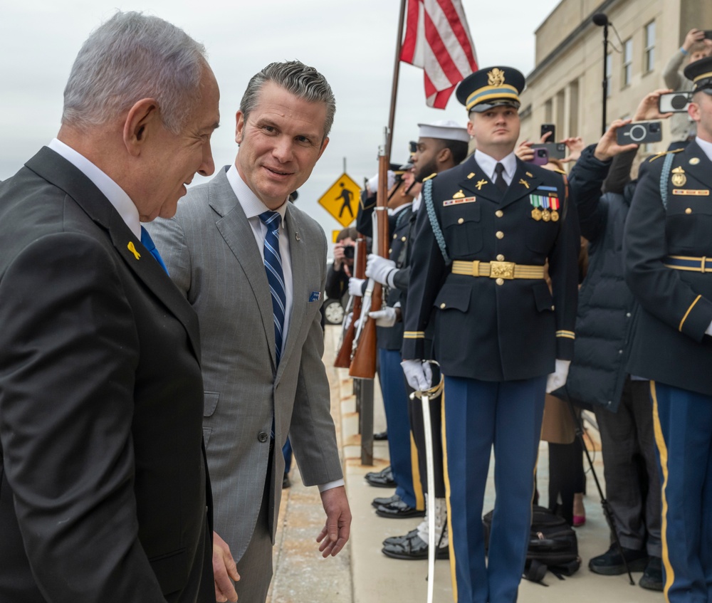 SD Hegseth Bilateral Exchange With PM Netanyahu