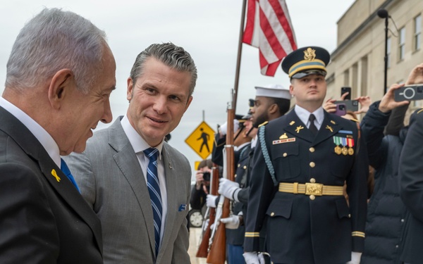 SD Hegseth Bilateral Exchange With PM Netanyahu
