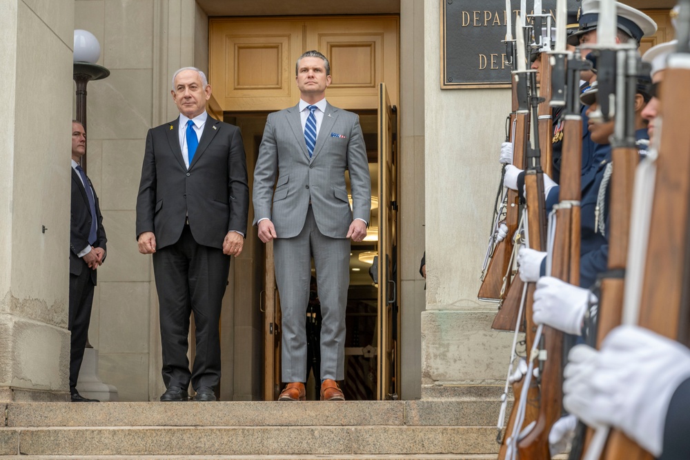 SD Hegseth Bilateral Exchange With PM Netanyahu