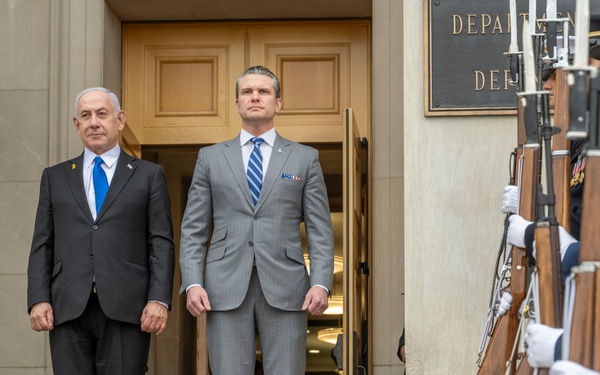 SD Hegseth Bilateral Exchange With PM Netanyahu
