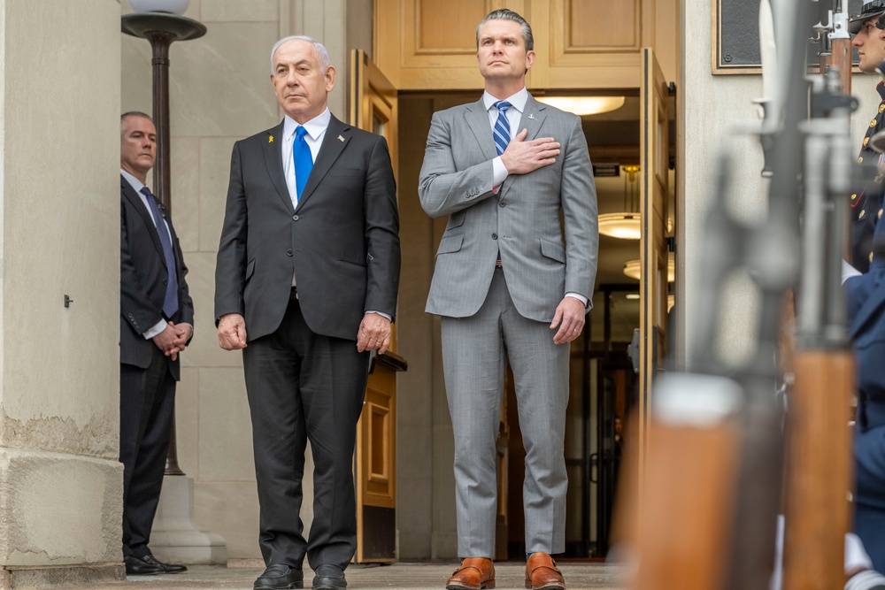 SD Hegseth Bilateral Exchange With PM Netanyahu