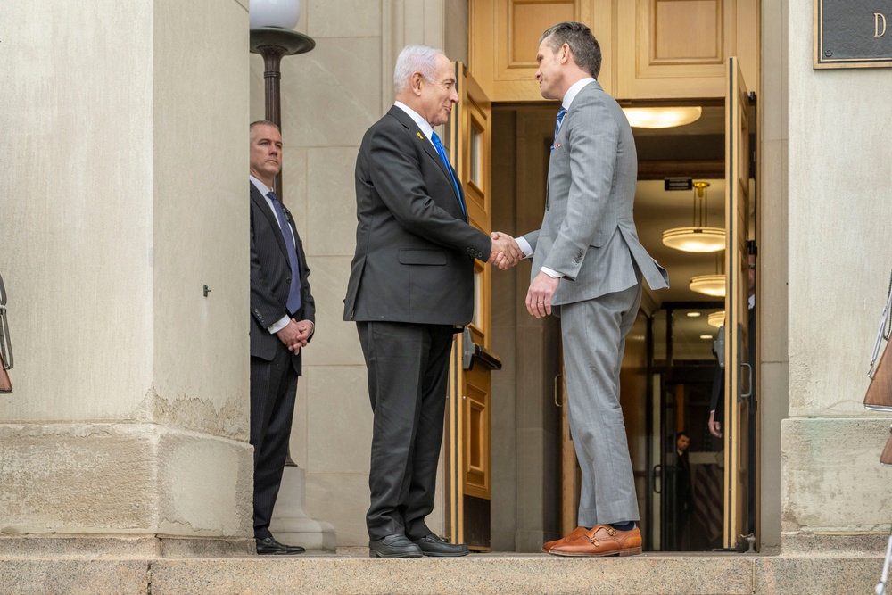 SD Hegseth Bilateral Exchange With PM Netanyahu