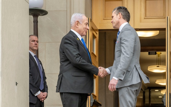 SD Hegseth Bilateral Exchange With PM Netanyahu