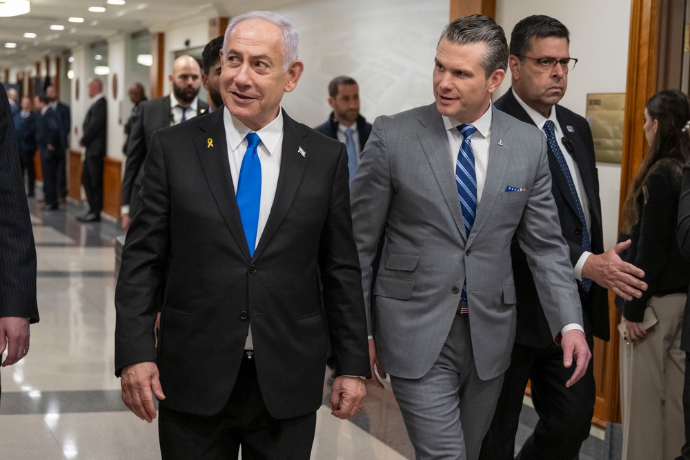 SD Hegseth Bilateral Exchange With PM Netanyahu