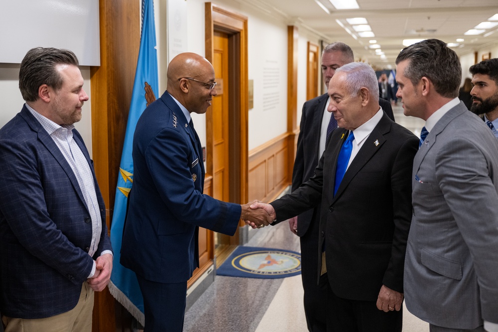 Secretary Hegseth hosts a bilateral exchange with Prime Minister Benjamin Netanyahu