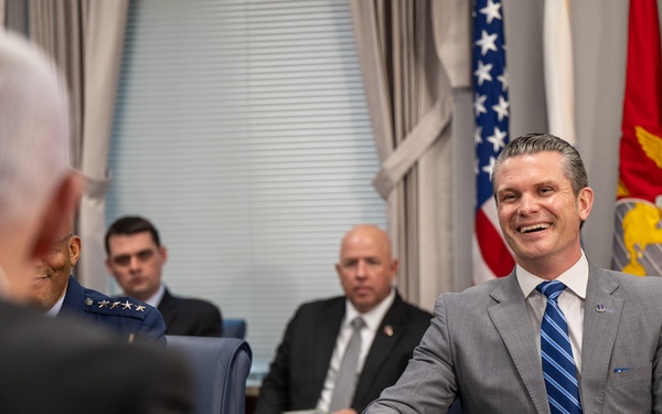 Secretary Hegseth hosts a bilateral exchange with Prime Minister Benjamin Netanyahu