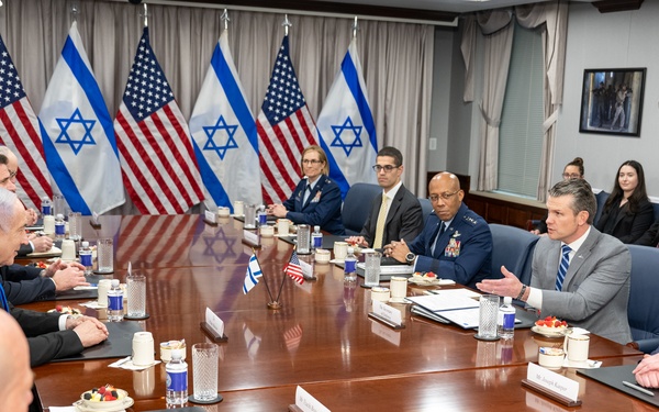 Secretary Hegseth hosts a bilateral exchange with Prime Minister Benjamin Netanyahu