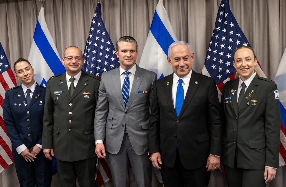 Secretary Hegseth hosts a bilateral exchange with Prime Minister Benjamin Netanyahu