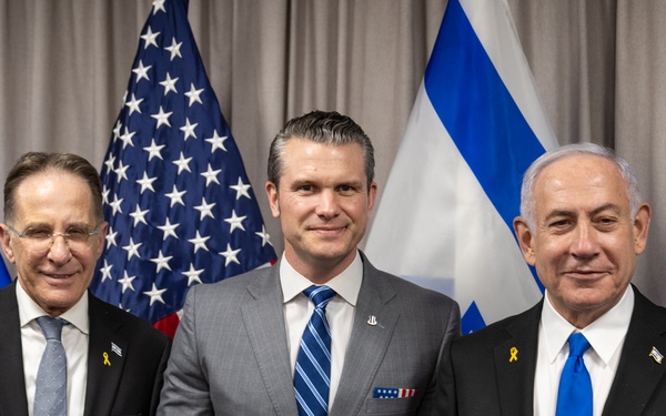 Secretary Hegseth hosts a bilateral exchange with Prime Minister Benjamin Netanyahu