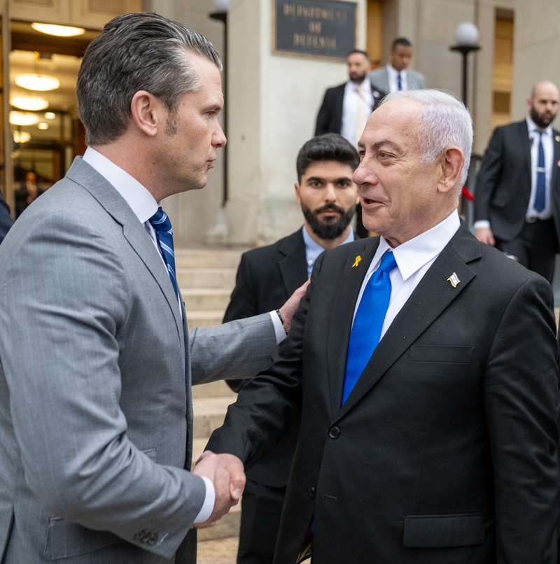 Secretary Hegseth hosts a bilateral exchange with Prime Minister Benjamin Netanyahu