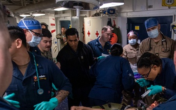 Mass Casualty Training aboard USS America (LHA 6)