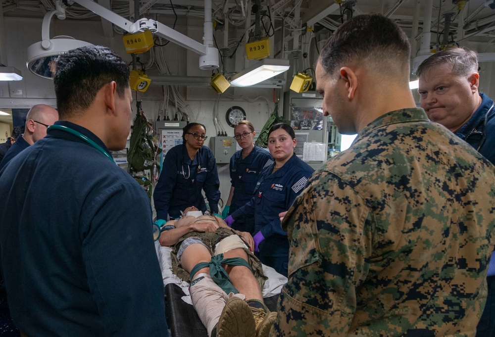 Mass Casualty Training aboard USS America (LHA 6)