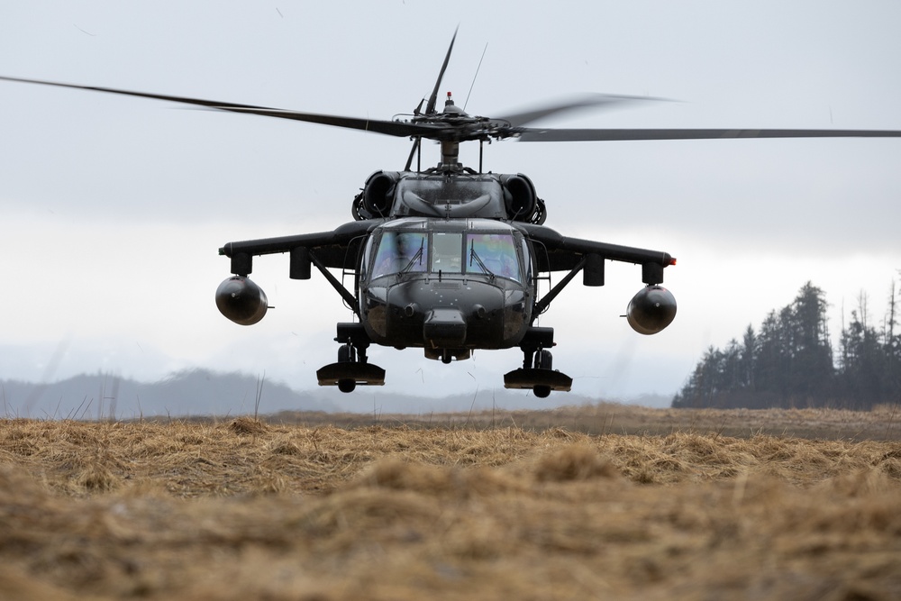 AKARNG Black Hawk aviators conduct flight operations over Southeast Alaska