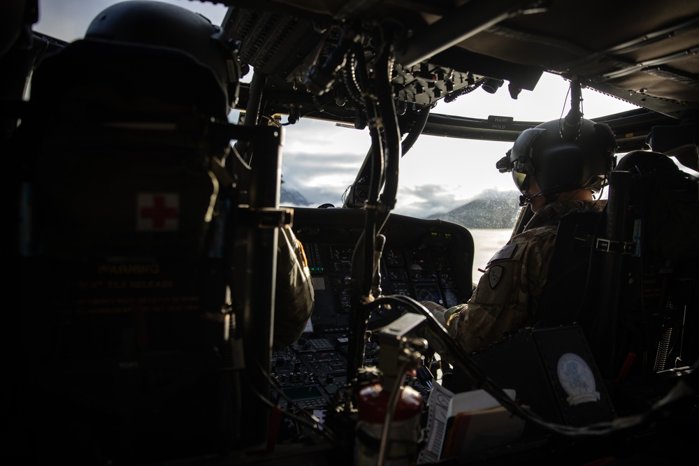 AKARNG Black Hawk aviators conduct flight operations over Southeast Alaska