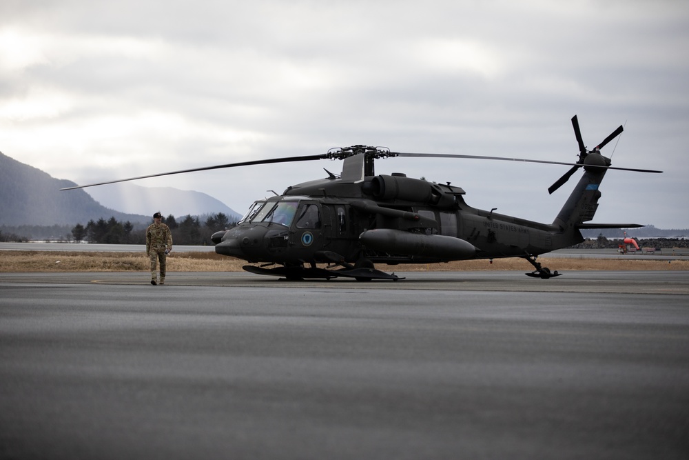 AKARNG Black Hawk aviators conduct flight operations over Southeast Alaska