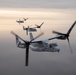 U.S. Marines conduct a rehearsal flight over New Orleans for Super Bowl LIX