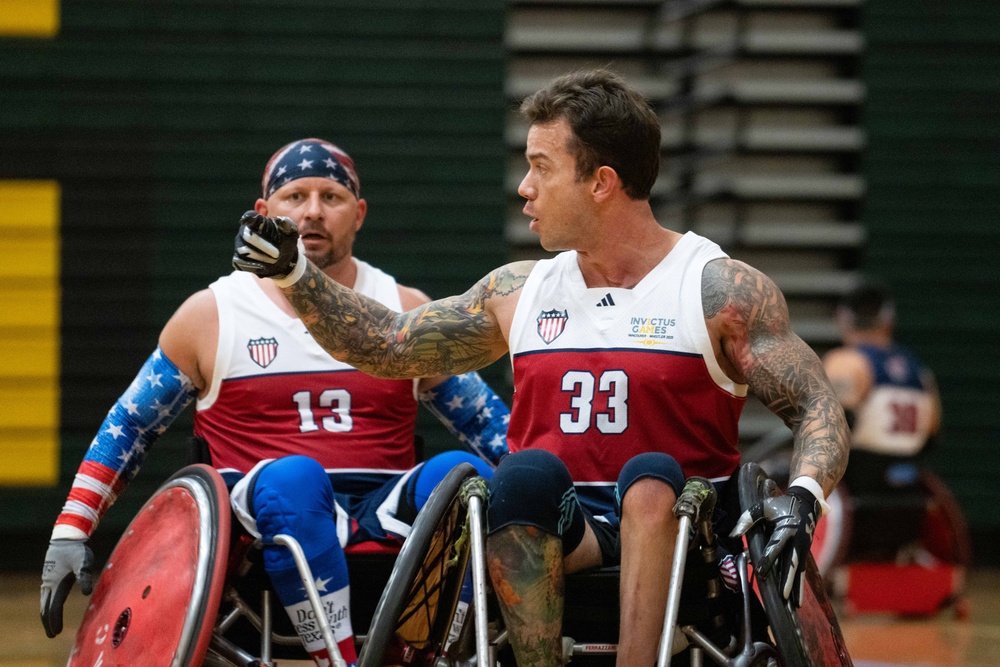 JBLM Training Camp | Wheelchair Rugby | SMSgt Jonathan Geren (ret.) | Army MSG Michael Haley