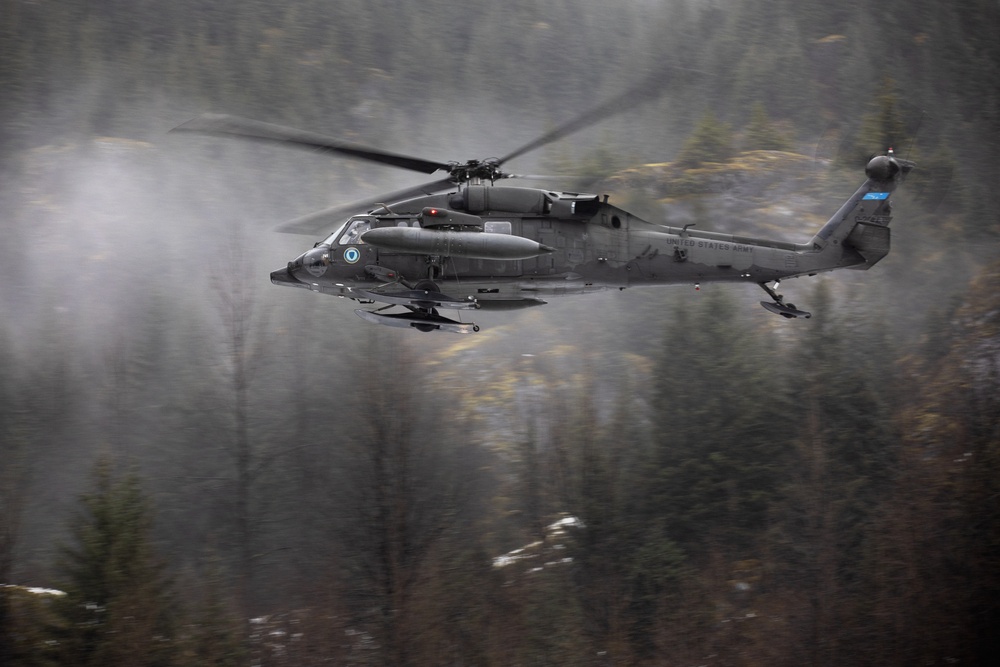 AKARNG infantry and aviators team up during winter FTX