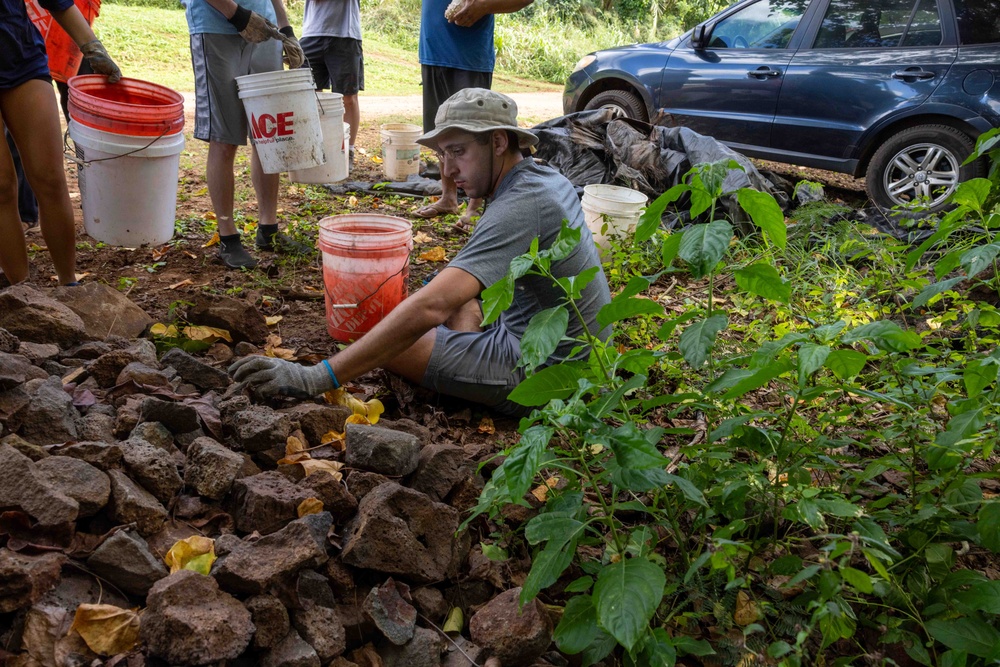 PMRF Sailors and Civilians Volunteer at Alakoko Fish Pond