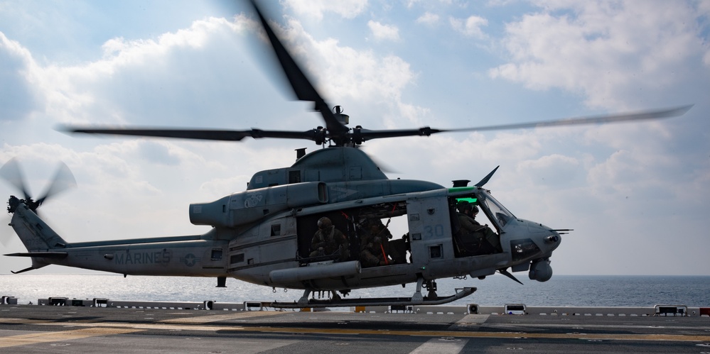 USS America (LHA 6) Conducts Flight Operations