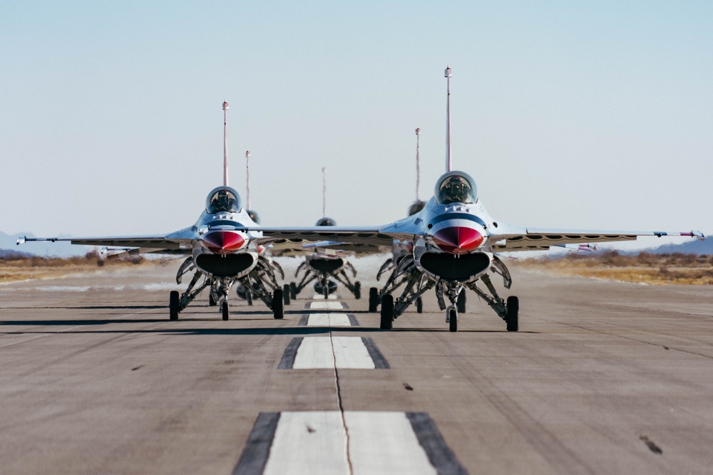 Thunderbird hold Winter Training at Spaceport