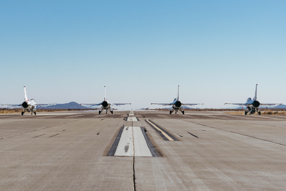 Thunderbird hold Winter Training at Spaceport