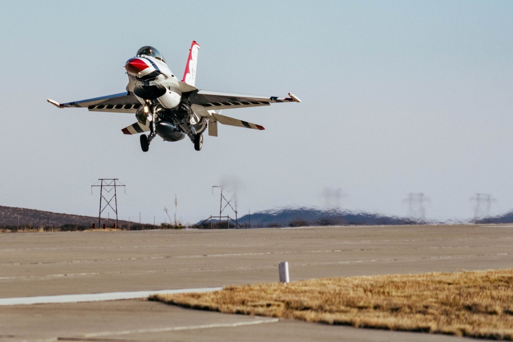 Thunderbird hold Winter Training at Spaceport