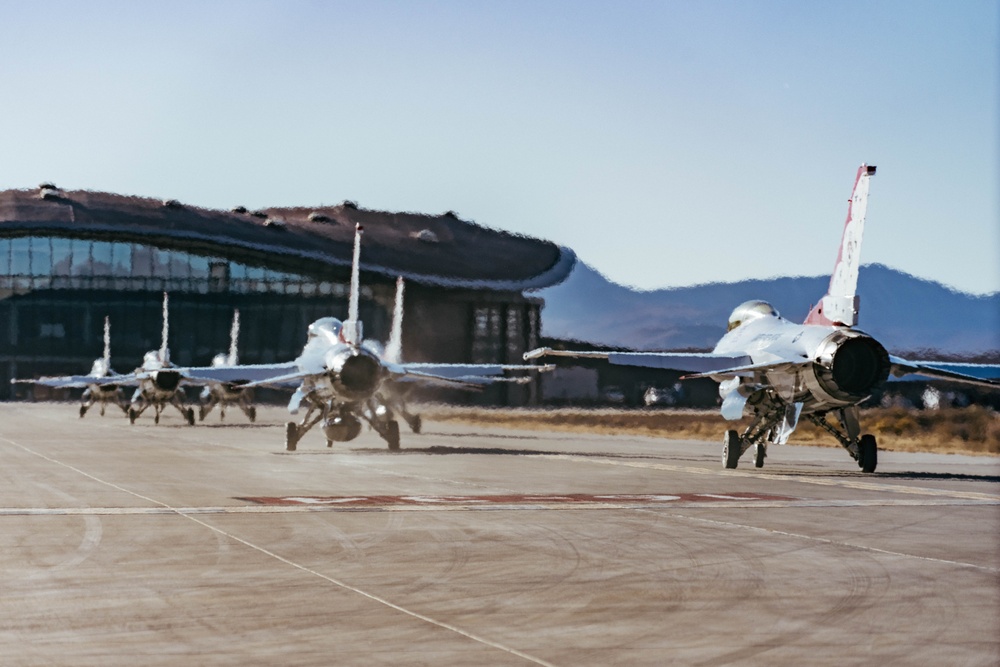 Thunderbird hold Winter Training at Spaceport