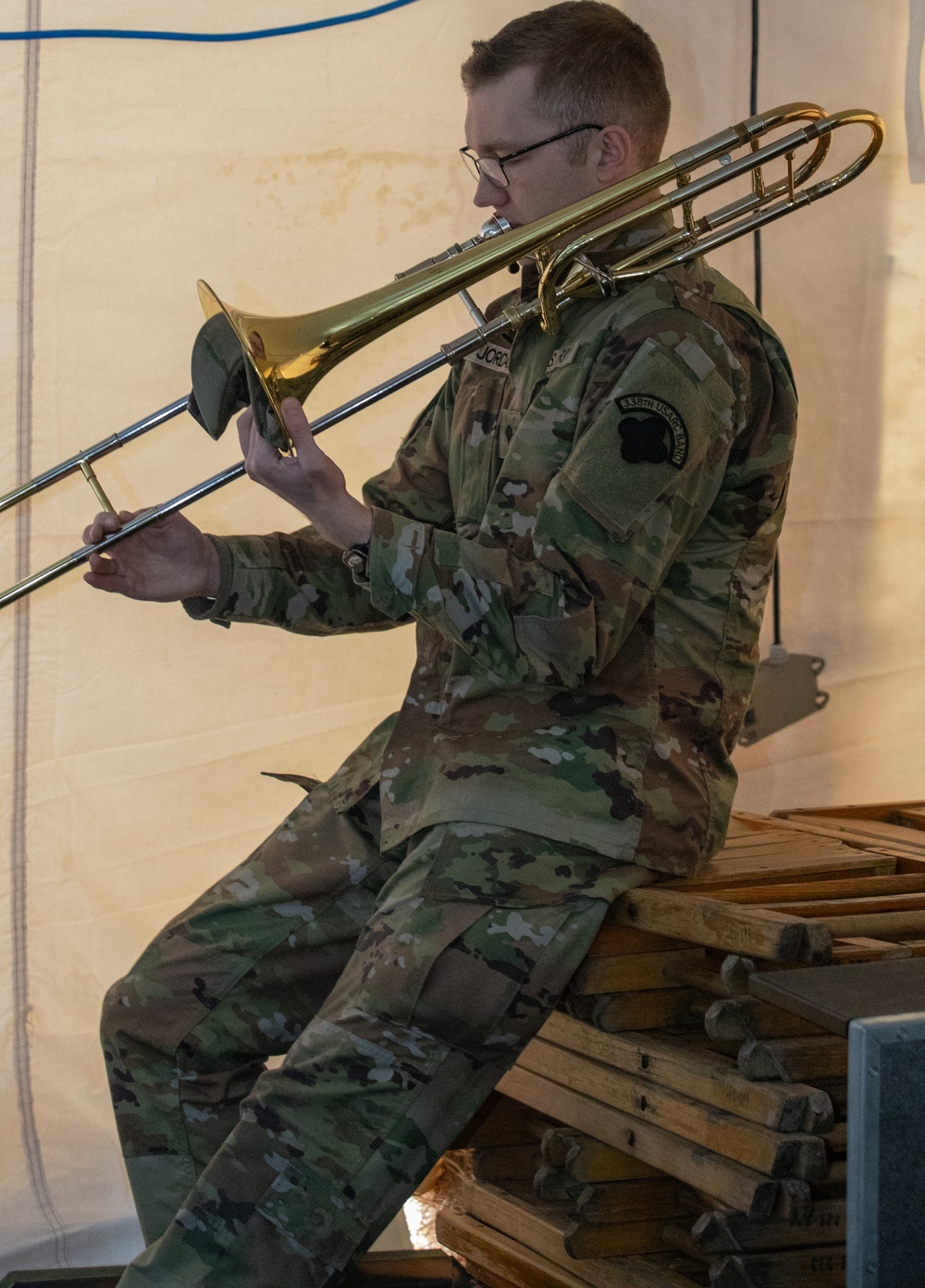 338th Army Band Performs at Zehnder’s Snowfest