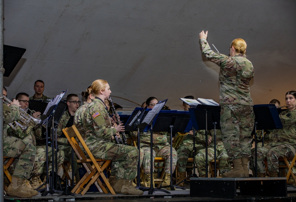 338th Army Band Performs at Zehnder’s Snowfest