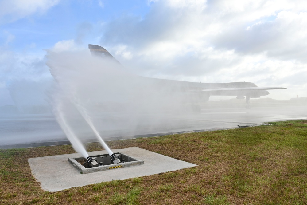 Bomber squadron uses “birdbath” to keep B-1B Lancers mission ready during BTF 25-1