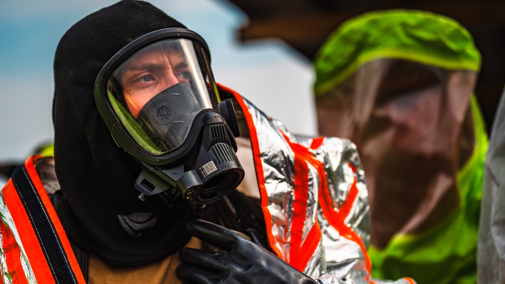 379th ECES Fire protection HAZMAT response readiness